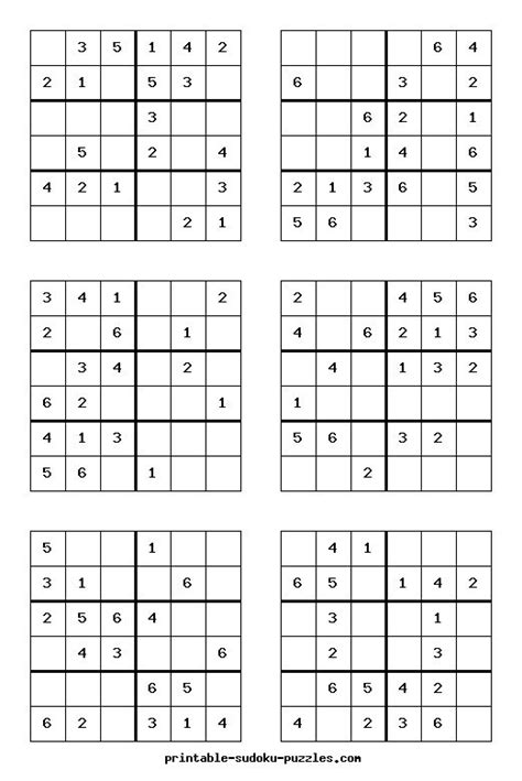 Free Printable Sudoku Puzzles For Kids Sudoku Puzzles Printables