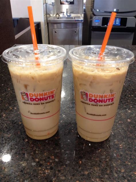 Frozen dunkin ' coffee with whole milk and frozen coffee flavor per medium (14 oz) : Nutrition Facts Dunkin Donuts Medium Iced Coffee | Besto Blog