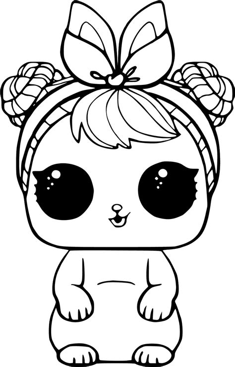 L O L Surprise Doll Png Lol Pet Coloring Pages Clipart Full
