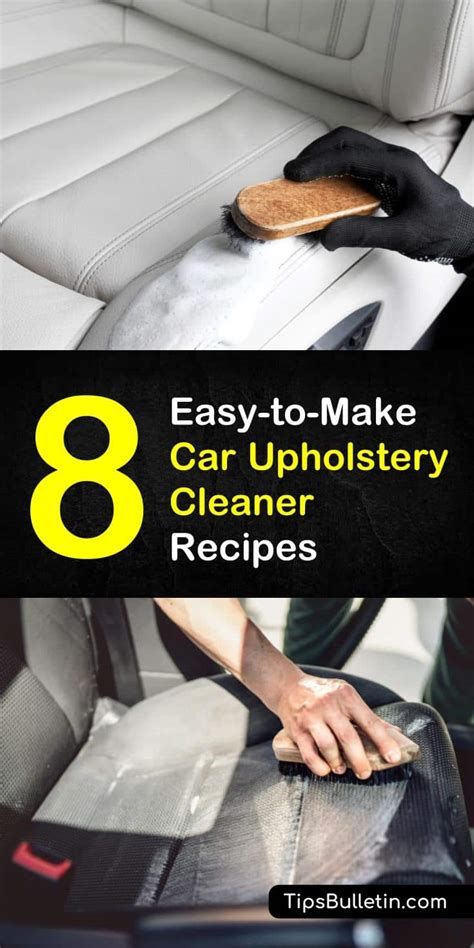 8 Easy To Make Car Upholstery Cleaner Recipes