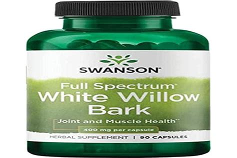 Swanson White Willow Bark Milligrams Capsules