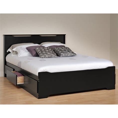 Make your bed the most versatile piece in your bedroom with the queen mate's platform storage bed from prepac. Prepac Coal Harbor Queen Platform Storage w/Headboard ...