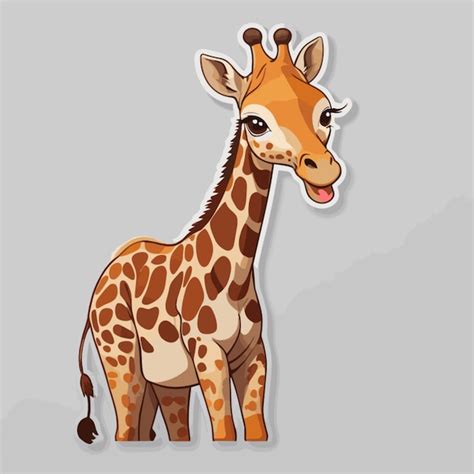 Premium Vector Giraffe Cartoon Vector