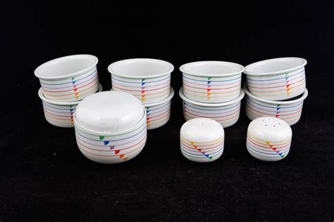 Block China Serving Pieces In Sextet Pattern Ebth