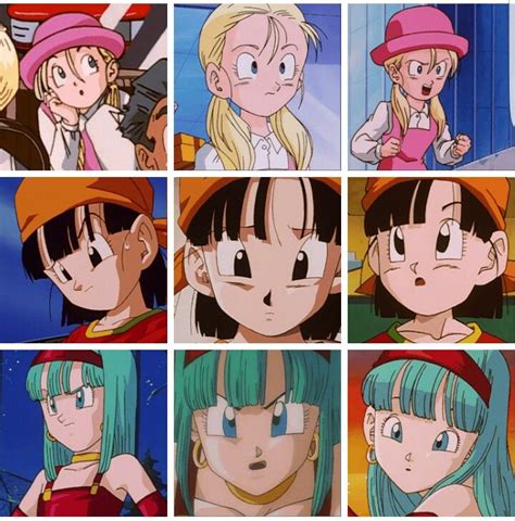 Marron Pan And Bulla Personajes De Dragon Ball Vegeta Y Bulma