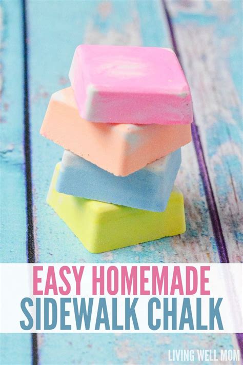 Easy Homemade Chalk For Kids Simple And Quick Diy Chalk Homemade