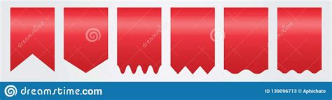 Set Of Red Arch Banner Icon Stock Illustration Illustration Of Paper