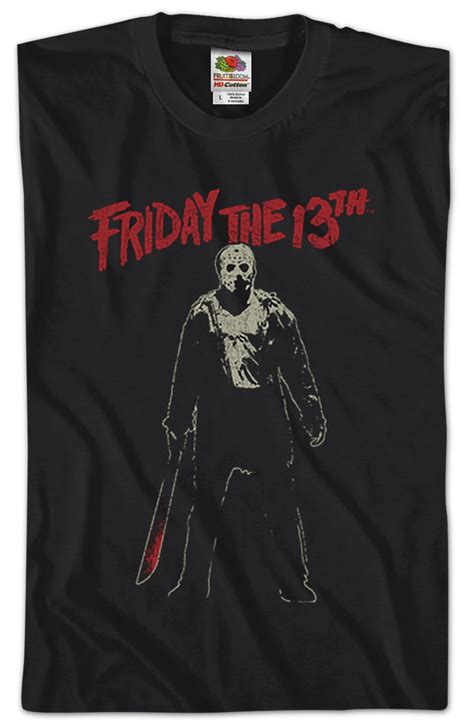 Jason Voorhees Machete Friday The 13th T Shirt