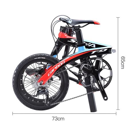 Folding Bike Sava 16 Inch Carbon Fiber Child Bike Mini City Foldable B