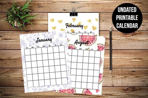 Blank Calendar Teacher Printables Reusable Calendar Diy Calendar