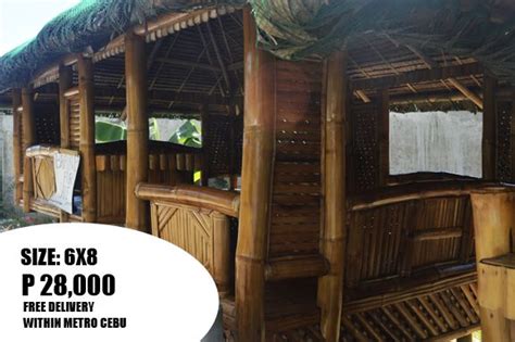 Nipa Hut Design In The Philippines Cebu Image Bahay Kubo Design Bamboo House Design