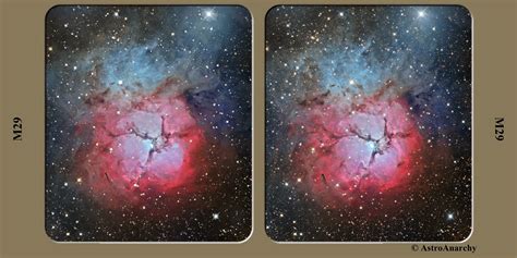 Astro Anarchy M20 The Triffid Nebula As A 3d Stereo Pair New Version