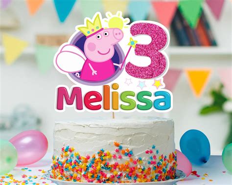 Peppa Pig Cake Topper Template Printable Diy Uk