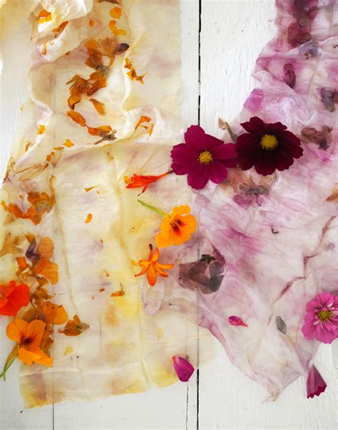 Flower Dyed Fabric Lotts And Lots Making The Everyday Beautiful