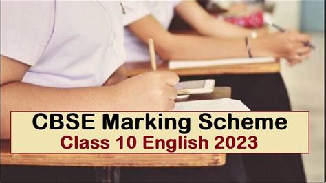 Cbse Class 10 English Marking Scheme 2023 Check Blueprint Sample