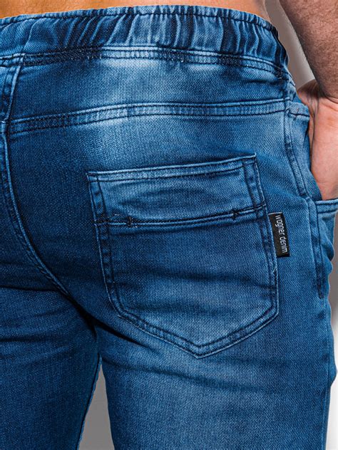 men s jeans joggers p868 dark blue modone wholesale clothing for men