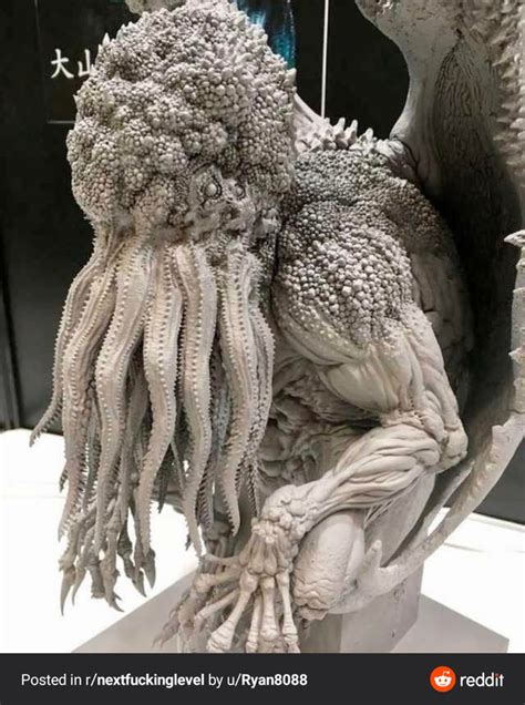 The Amount Of Details In The Cthulhu Sculpture Is Beyond Artist Ryu