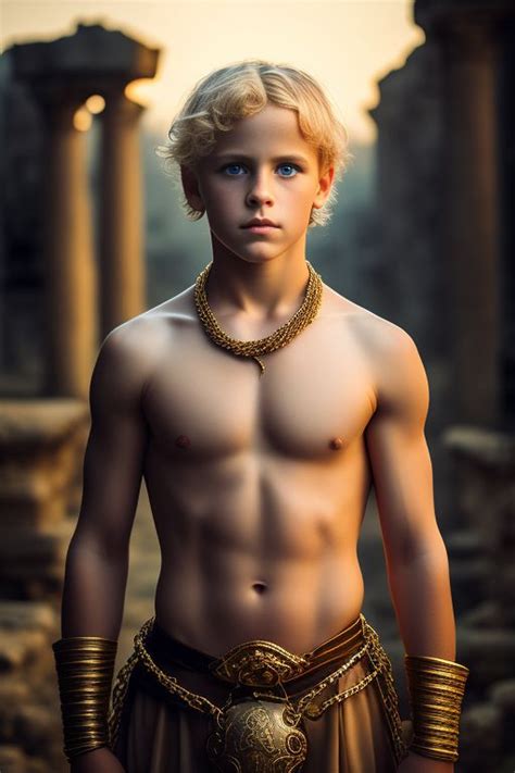 Grand Goose615 Realistic Photo Of A 12 Years Old Handsome Blond Boy In