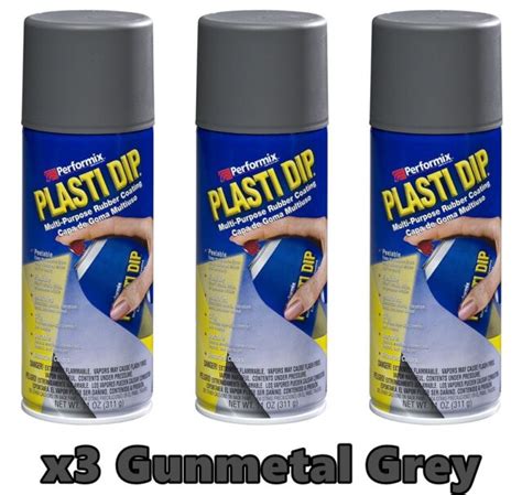 Performix Plasti Dip Gunmetal Grey Pack Base Coating Spray Oz Aerosol Cans Ebay