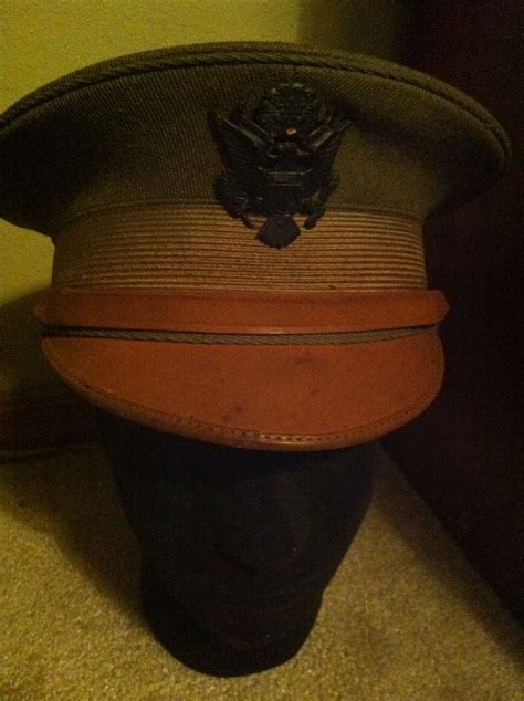 World War I Us Army Officer Hat This Is A Wonderful Clean Example For