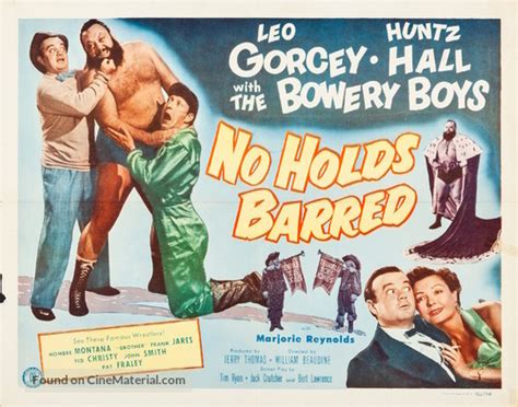 No Holds Barred 1952 Movie Poster