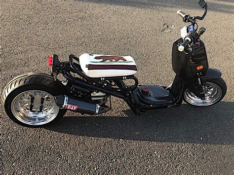 I pulled a turbo out of a junkyard and retrofitted it. Shea's Honda Ruckus is awesome, and we made him this ...
