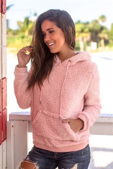 Pink Fuzzy Pullover Sweater Sweaters Saved By The Dress