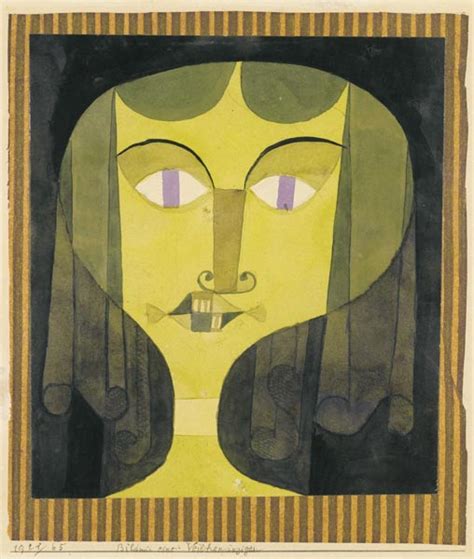 Portrait Of A Violet Eyed Woman Paul Klee As Art Print Or Hand