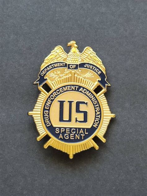 Dea Special Agent Badge Replica Badge Police Badge For Etsy