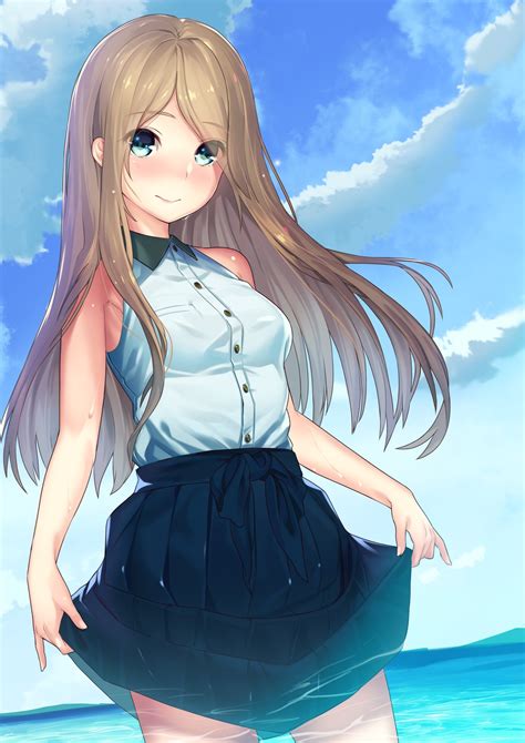 Фото на аватарку для девушек аниме с длинными волосами