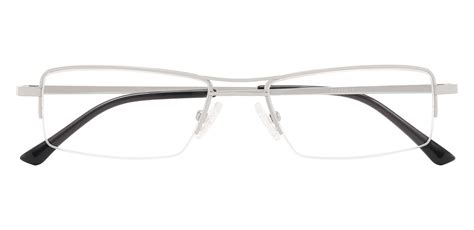 Gilbert Aviator Single Vision Glasses Silver Mens Eyeglasses