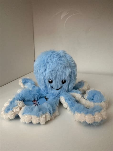 Мягкая игрушка осьминог малютка осьминожка голубой10 см купить с