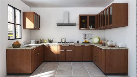 Indian Modular Kitchen Design U Shape Youtube Kitchen