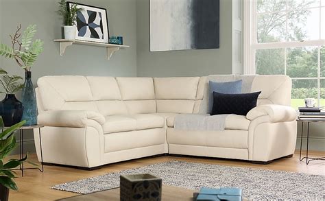 Bromley Ivory Leather Corner Sofa Only £79999 Furniture Choice