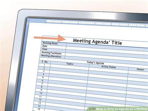 Make the purpose of the meeting clear. How to Write an Agenda for a Meeting (with Sample Agendas)