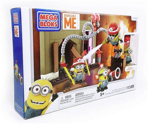 Mi Villano Favorito Minions Bomberos Set Mega Bloks Toon 66300 En