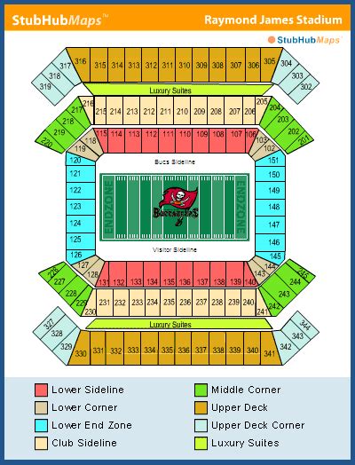 Raymond James Stadium Seating Chart Pictures Directions And History