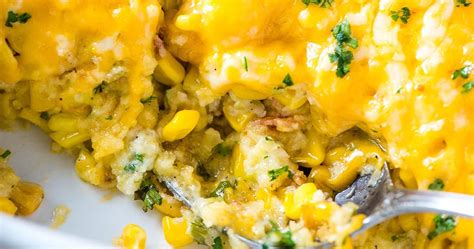 Bake Up A Jiffy Corn Casserole With Cream Cheese And Bacon Simple And