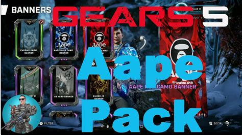 Gears 5 Launch Aape Kait And Weapon Skins Bape Youtube