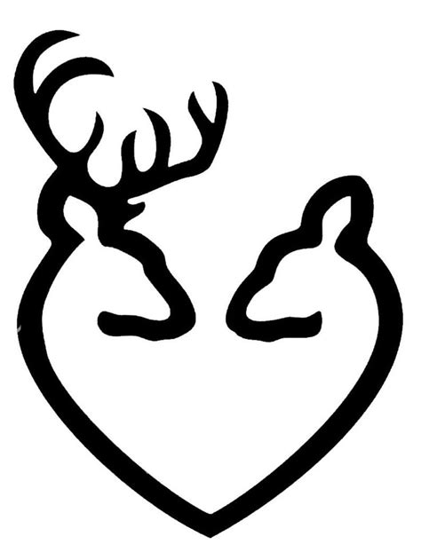 Buck And Doe In A Heart Shape Svg File Etsy Buck And Doe Buck