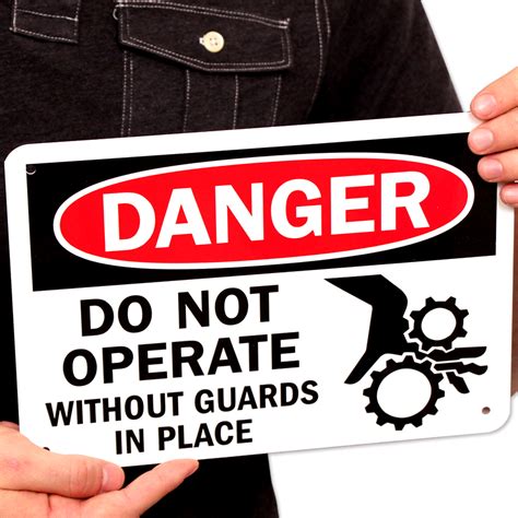 do not operate without guards danger sign at the best price sku s 2573