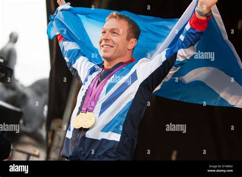 Sir Chris Hoy Scottish Olympic Champion During The Scottish