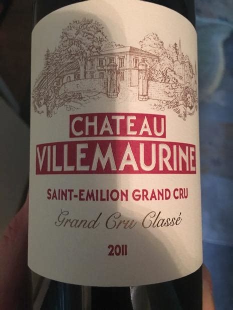 2011 Château Villemaurine France Bordeaux Libournais St Émilion