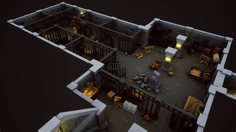 Low Poly Dungeon Asset Pack In Environments Ue Marketplace