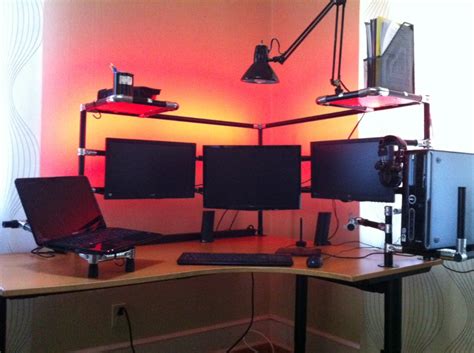 Diy Computer Desk Reddit Office Desk With Red Oak Top Diy Ever