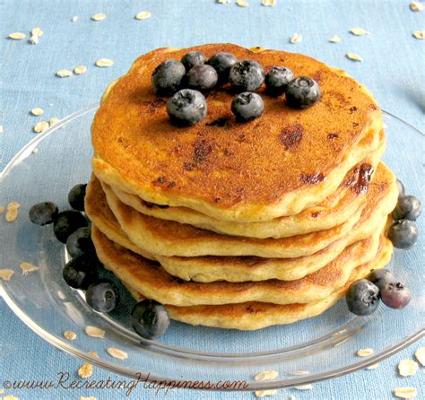 Buttermilk Blueberry Oat Pancakes
