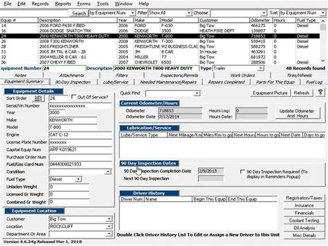 Tatems Fleet Maintenance Software 4624g Fleet Maintenance Software