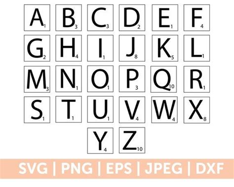 Scrabble Letters Svg Scrabble Tiles Svg Scrabble Svg Etsy Scrabble