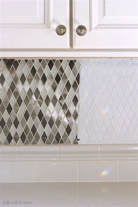 Glass is transparent so to get a colored backsplash it is theoretically possible to install clear glass over a painted wall. Tips & Tricks to an Easily Painted Tile Backsplash in 2020 (With images) | Ceramic tile ...