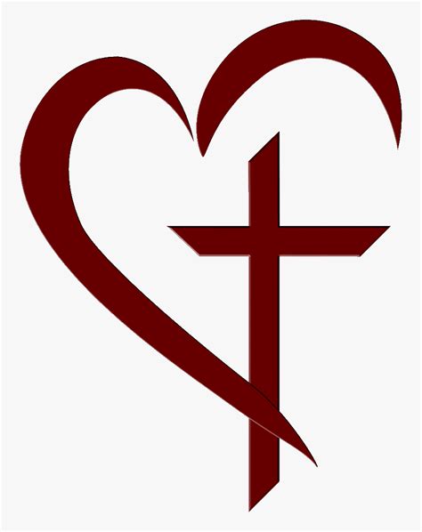 Heart Clipart Cross Heart And Cross Transparent Hd Png Download
